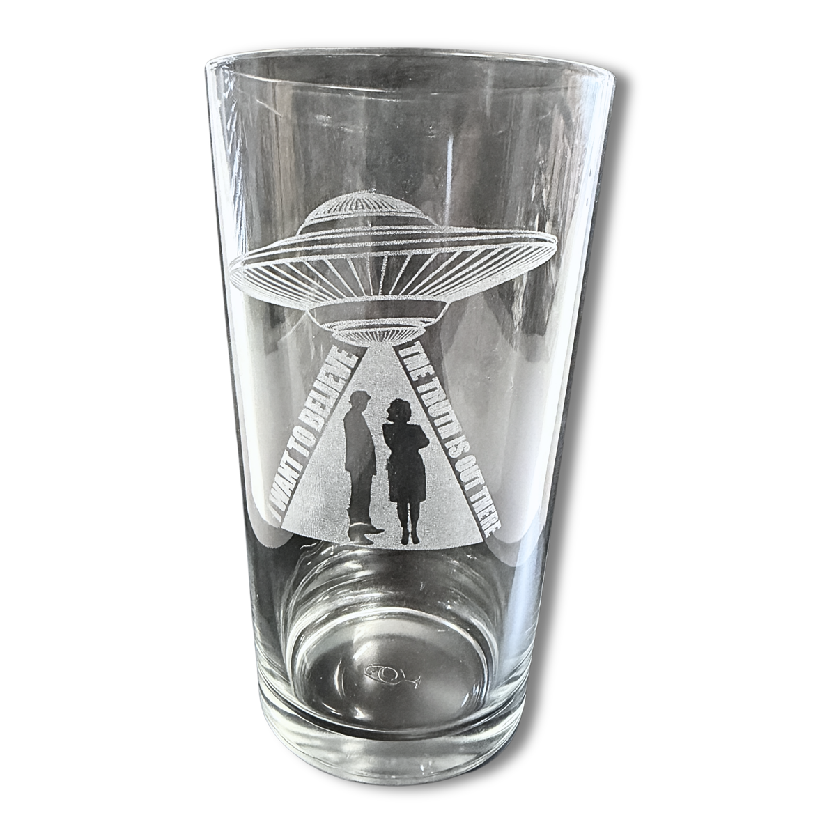 X-Files inspired Pint Glass