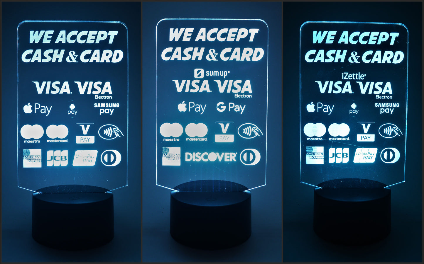 Trader sign - We Accept Cash & Card