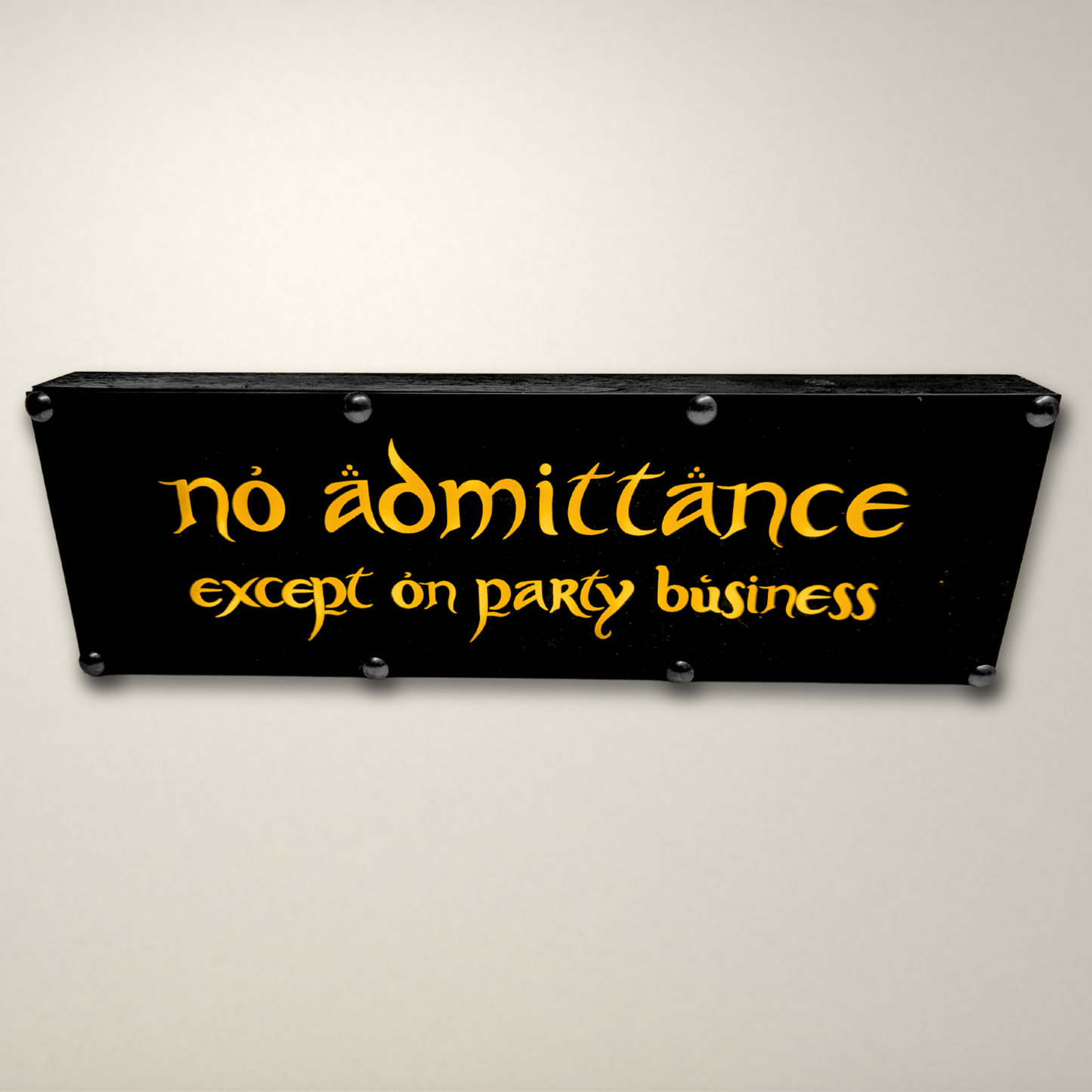 Lord of the Rings No admittance inspired LED Lightbox