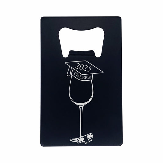 Graduation Cap Cheers Wine personalised bottle opener