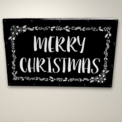 Merry Christmas Wreath LED Lightbox