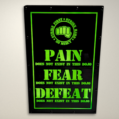 Cobra Kai PAIN FEAR DEFEAT Inspired LED Light Box
