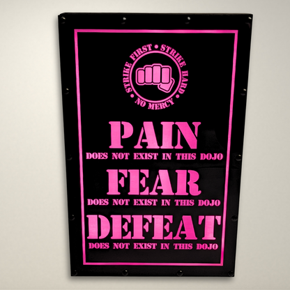 Cobra Kai PAIN FEAR DEFEAT Inspired LED Light Box
