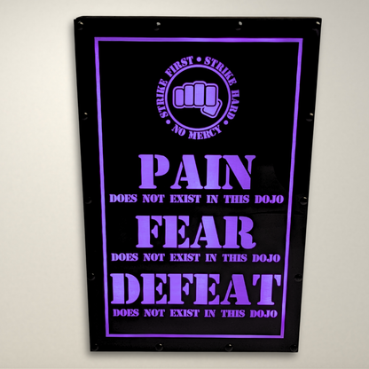 Cobra Kai PAIN FEAR DEFEAT Inspired LED Light Box