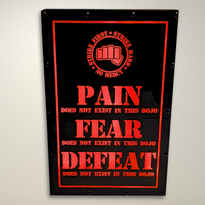 Cobra Kai PAIN FEAR DEFEAT Inspired LED Light Box