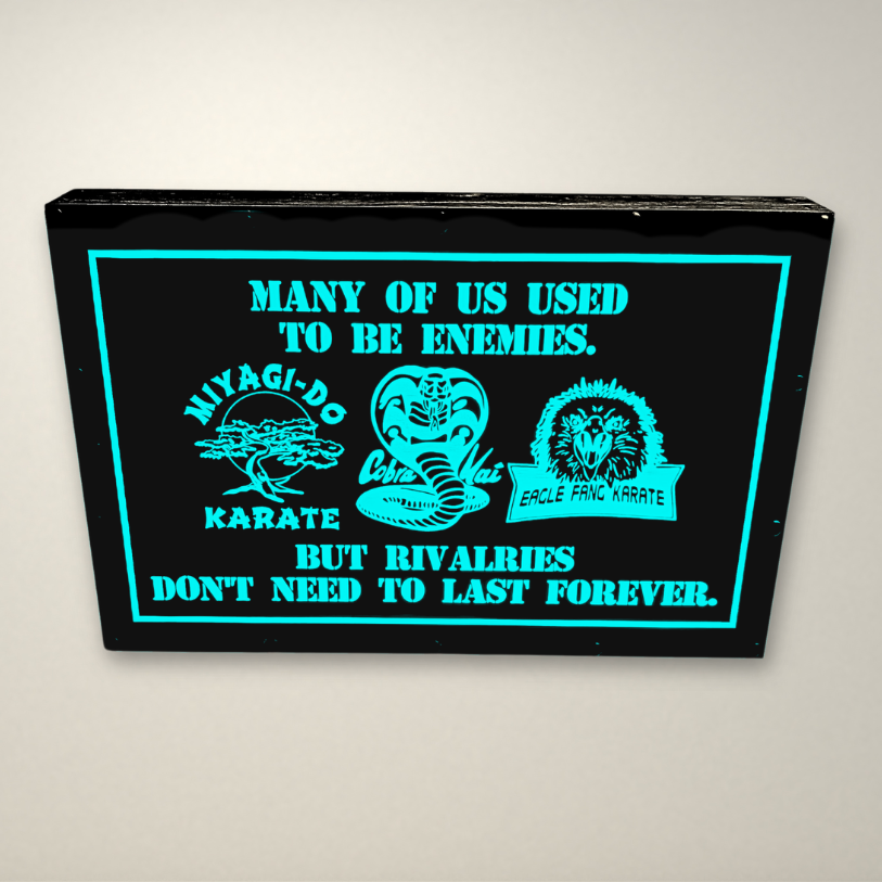 Cobra Kai Used to be Ememies Inspired LED Light Box