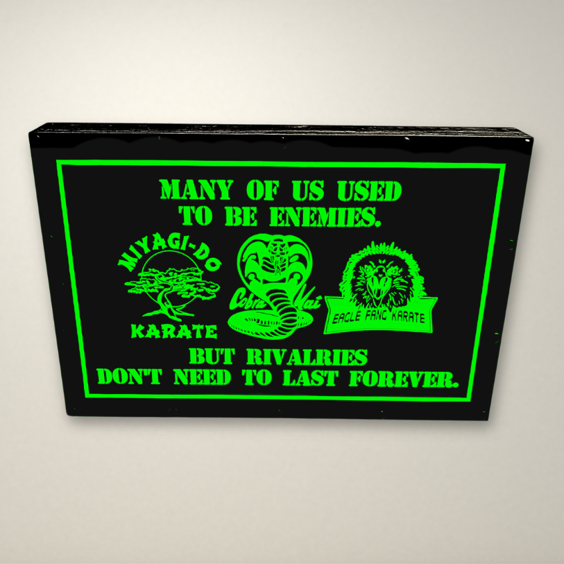 Cobra Kai Used to be Ememies Inspired LED Light Box