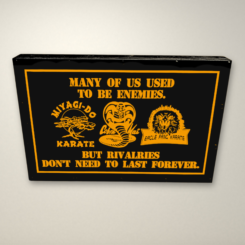 Cobra Kai Used to be Ememies Inspired LED Light Box