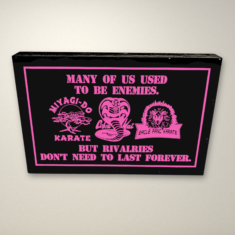 Cobra Kai Used to be Ememies Inspired LED Light Box