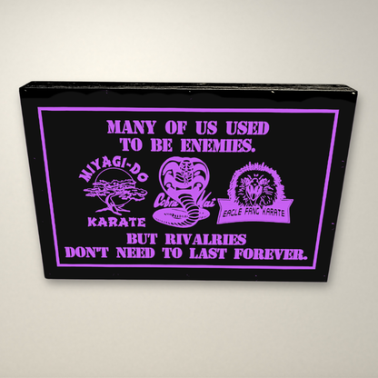 Cobra Kai Used to be Ememies Inspired LED Light Box