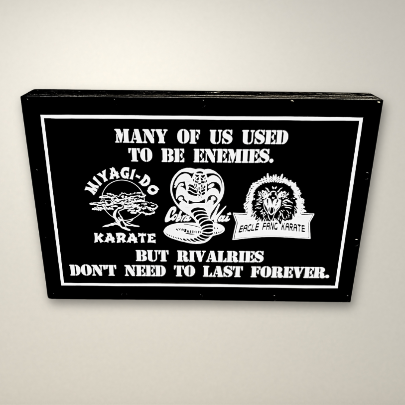 Cobra Kai Used to be Ememies Inspired LED Light Box