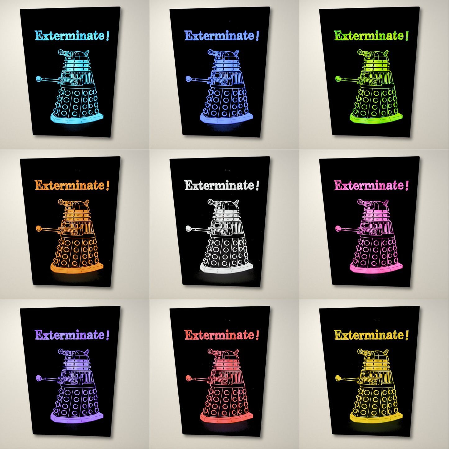 Dalek Inspired LED Light Box
