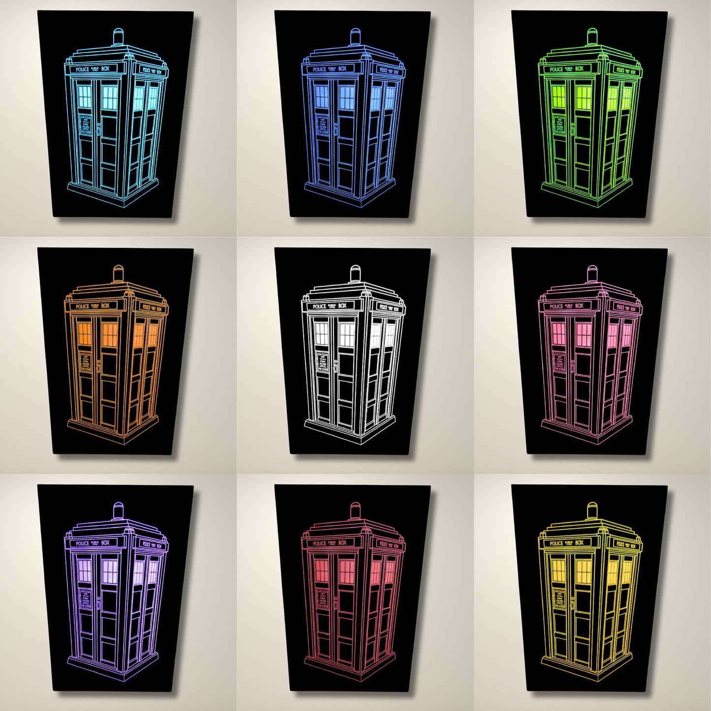 Police Box LED Light Box