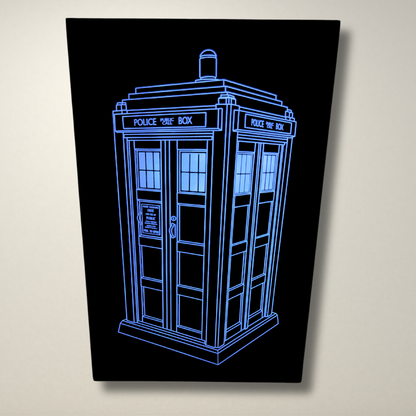 Police Box LED Light Box