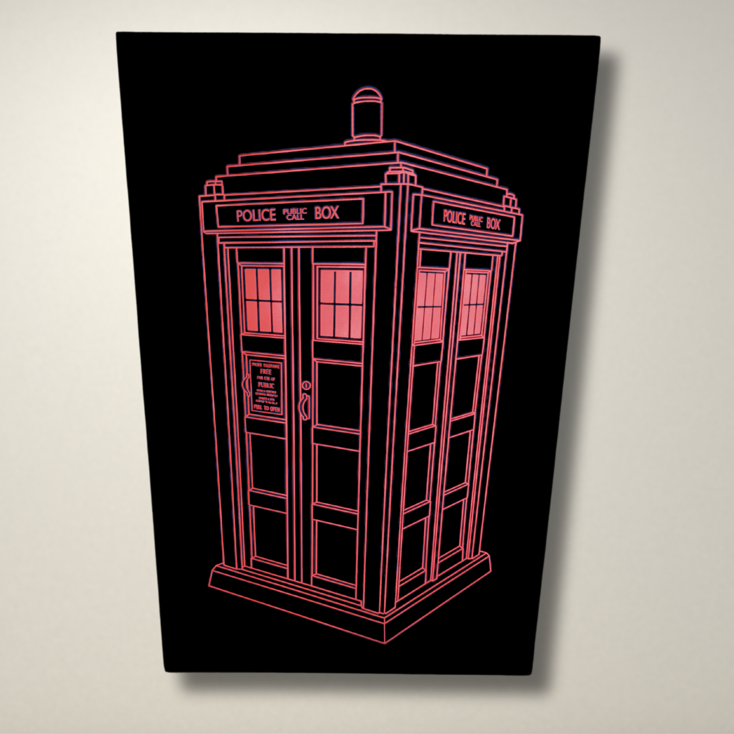 Police Box LED Light Box