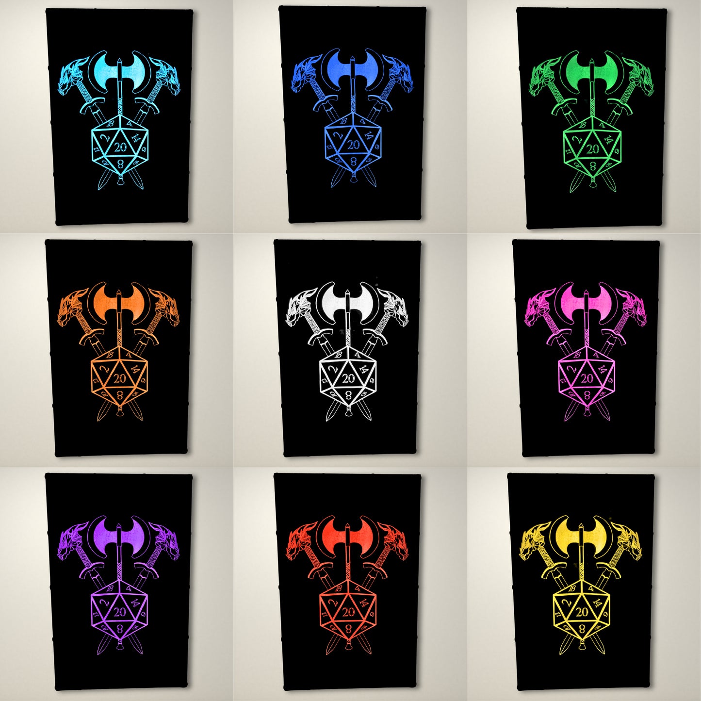 Dungeons and Dragons inspired LED Lightbox