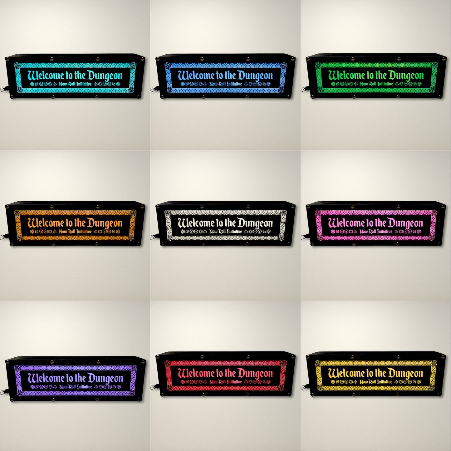 Welcome to the Dungeon Dungeons and Dragons inspired LED Lightbox