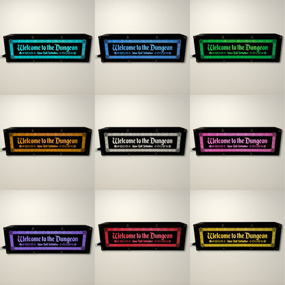 Welcome to the Dungeon Dungeons and Dragons inspired LED Lightbox