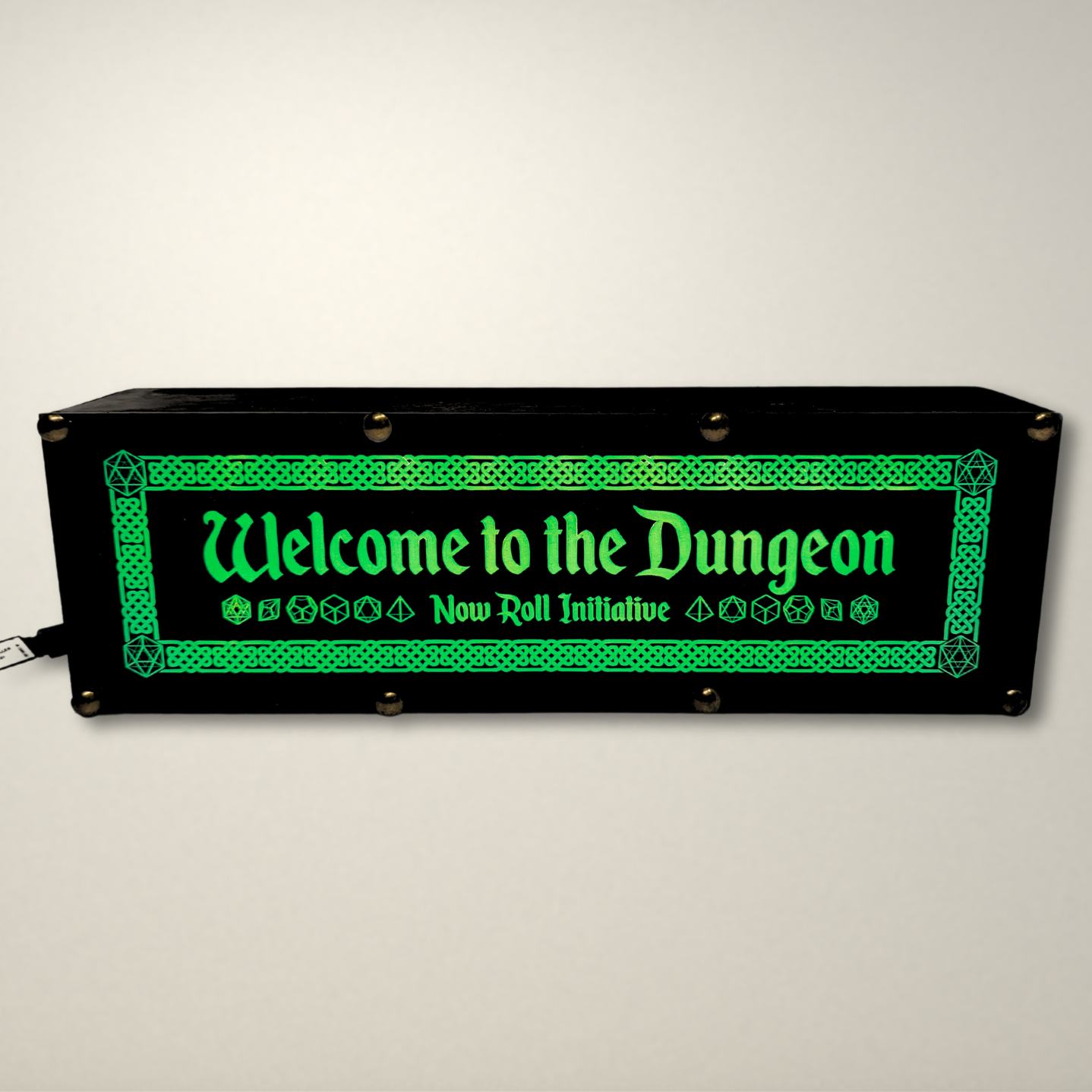 Welcome to the Dungeon Dungeons and Dragons inspired LED Lightbox