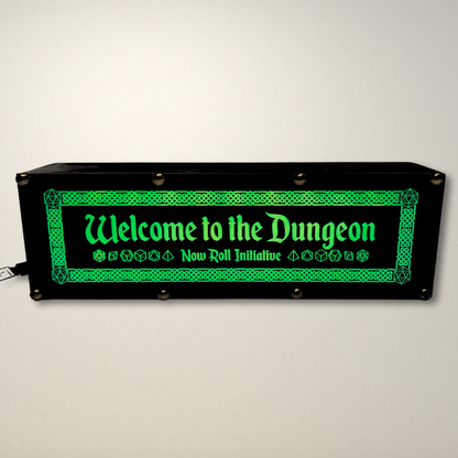 Welcome to the Dungeon Dungeons and Dragons inspired LED Lightbox