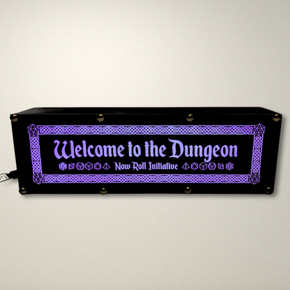 Welcome to the Dungeon Dungeons and Dragons inspired LED Lightbox