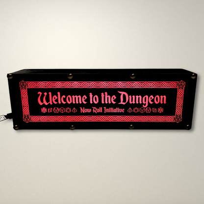 Welcome to the Dungeon Dungeons and Dragons inspired LED Lightbox