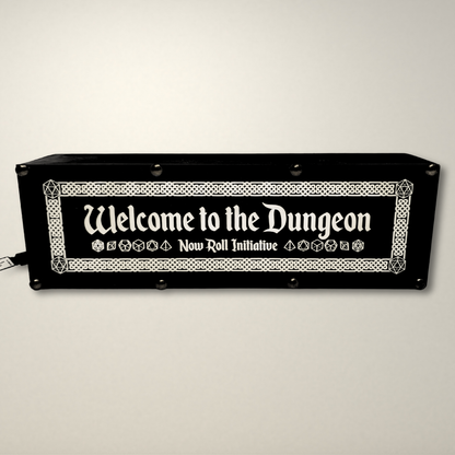 Welcome to the Dungeon Dungeons and Dragons inspired LED Lightbox