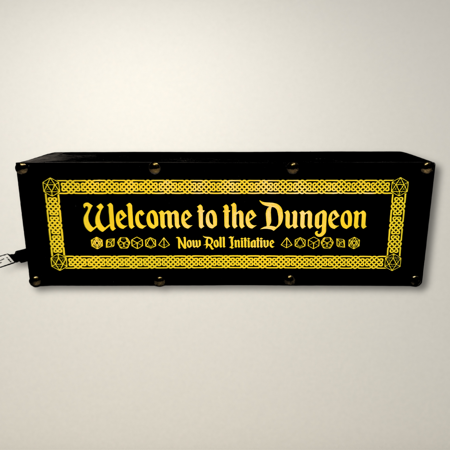 Welcome to the Dungeon Dungeons and Dragons inspired LED Lightbox