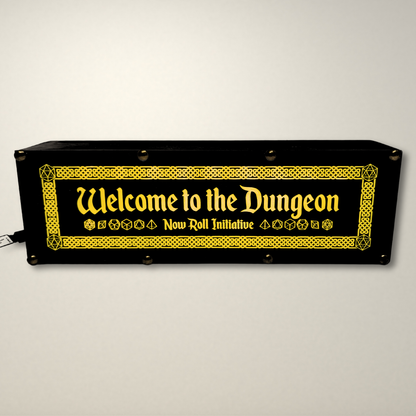 Welcome to the Dungeon Dungeons and Dragons inspired LED Lightbox