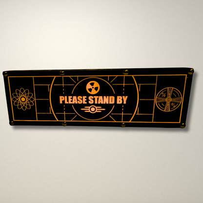 Please Stand By Fallout Inspired LED Lightbox Small