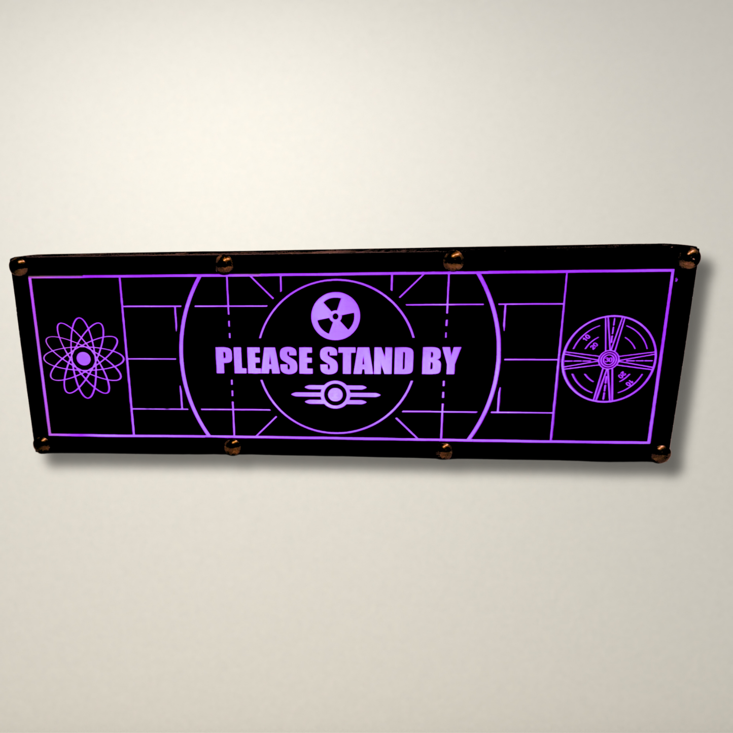 Please Stand By Fallout Inspired LED Lightbox Small