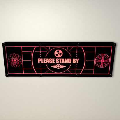 Please Stand By Fallout Inspired LED Lightbox Small