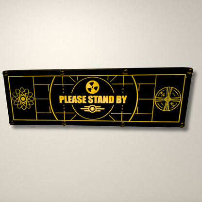 Please Stand By Fallout Inspired LED Lightbox Small