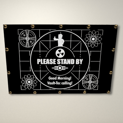 Please Stand By Fallout Inspired LED Lightbox Medium