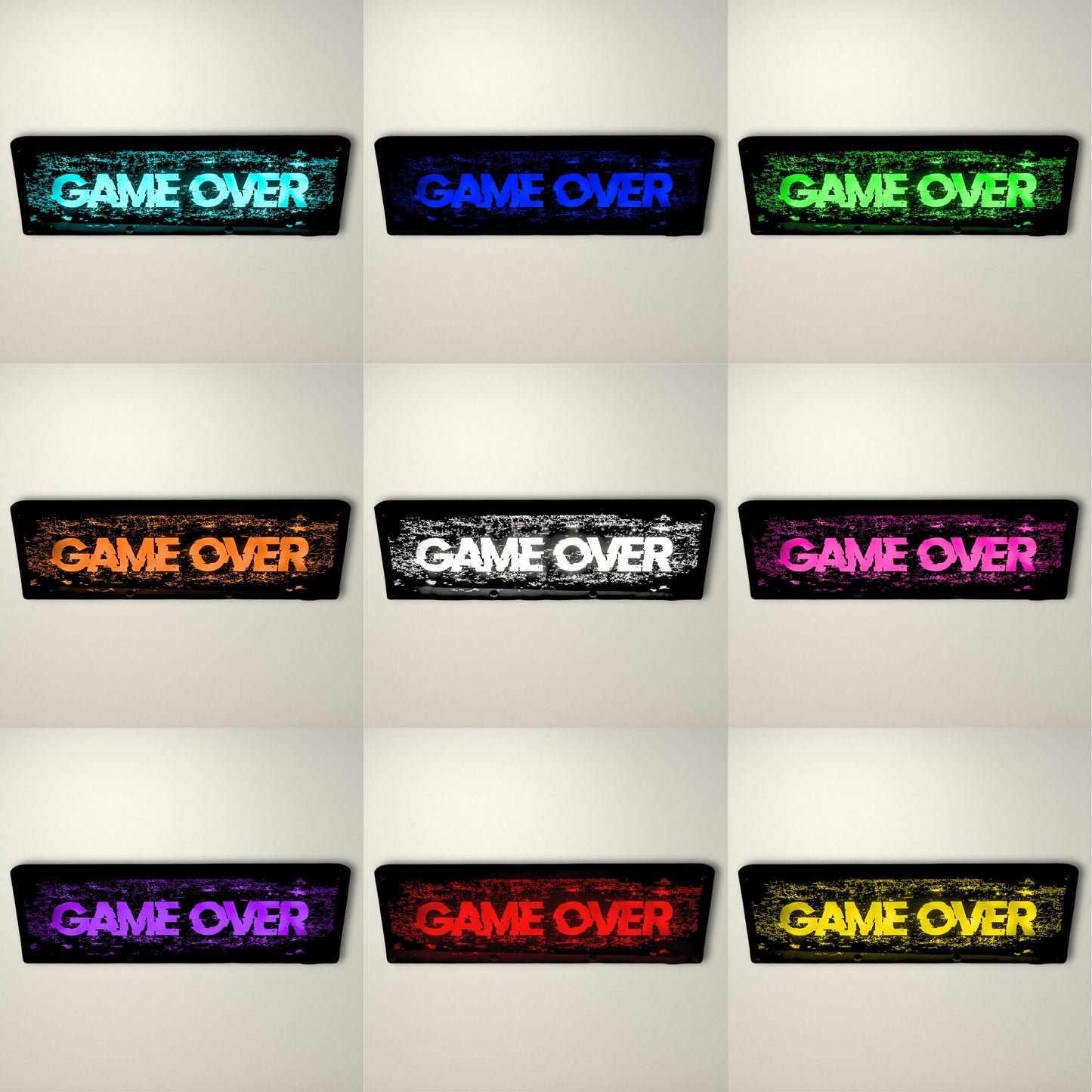 GAME OVER LED Lightbox Small