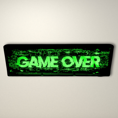 GAME OVER LED Lightbox Small