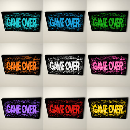 Game Over LED Lightbox Medium