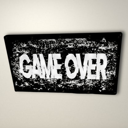 Game Over LED Lightbox Medium