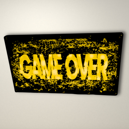 Game Over LED Lightbox Medium