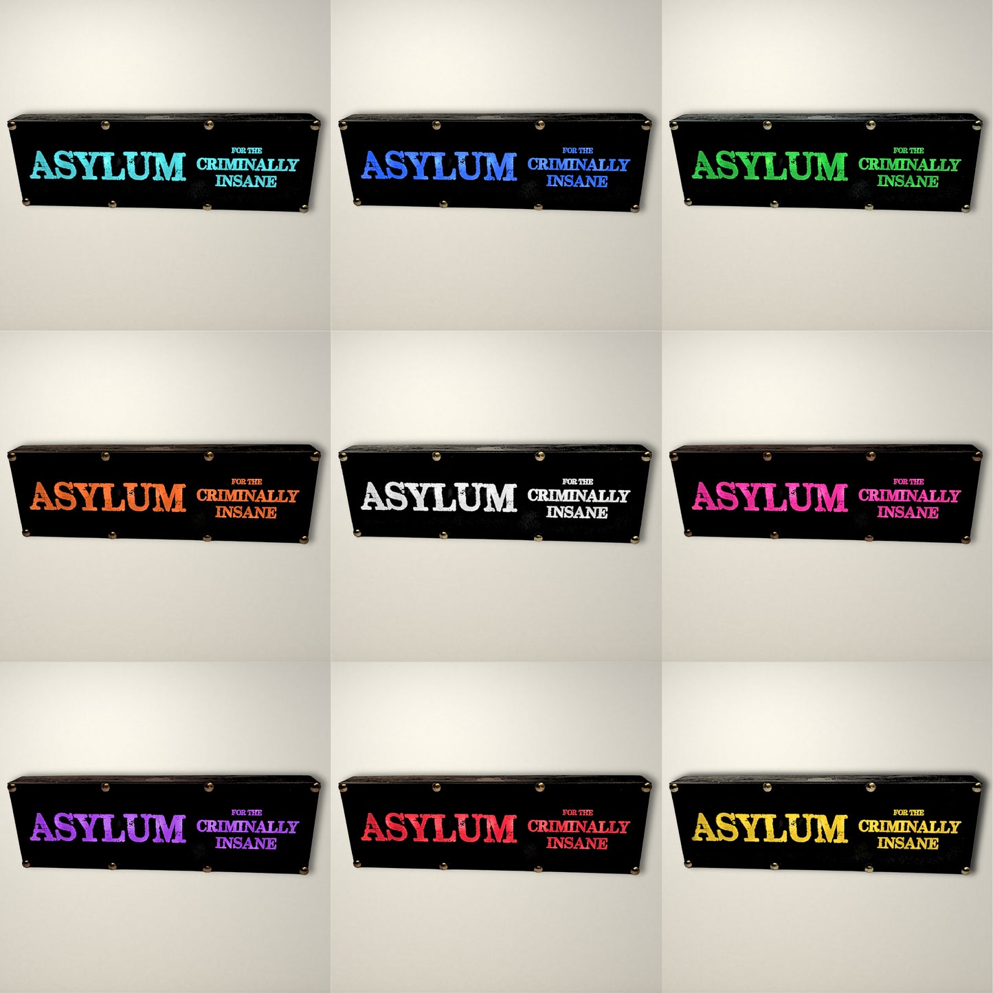 Asylum for the Criminally Insane LED Light Box