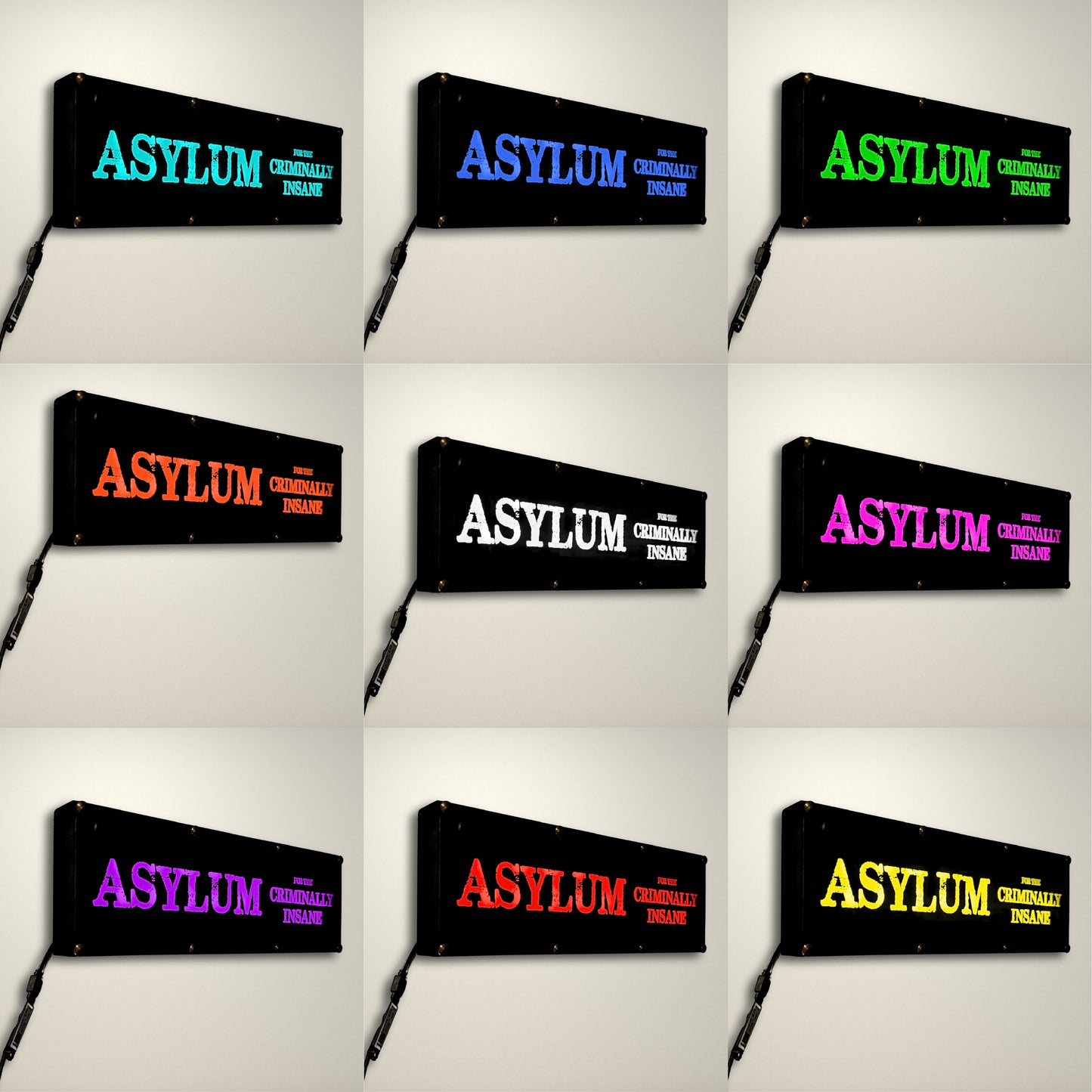 Asylum for the Criminally Insane LED Light Box
