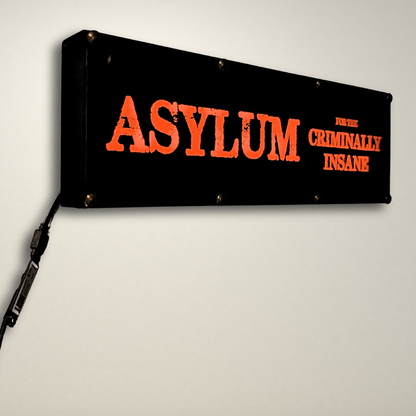 Asylum for the Criminally Insane LED Light Box
