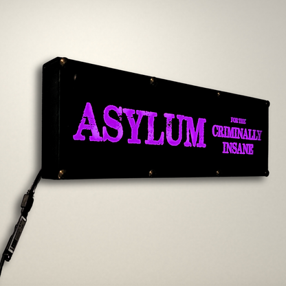Asylum for the Criminally Insane LED Light Box