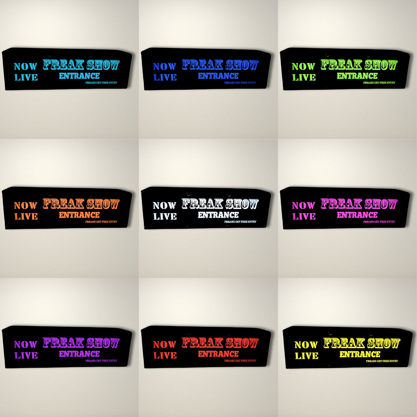 FREAK SHOW Entrance LED Lightbox Small