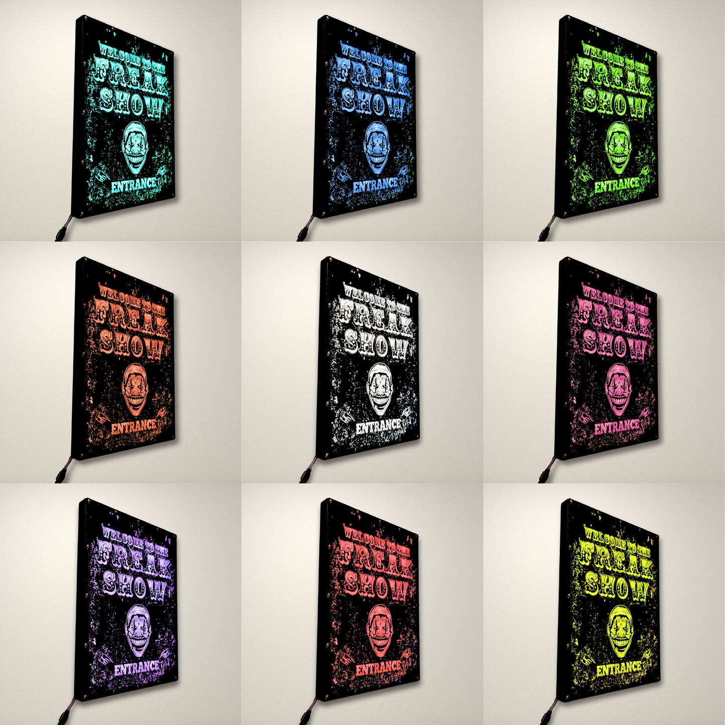 Welcome to the Freakshow  LED Lightbox Large