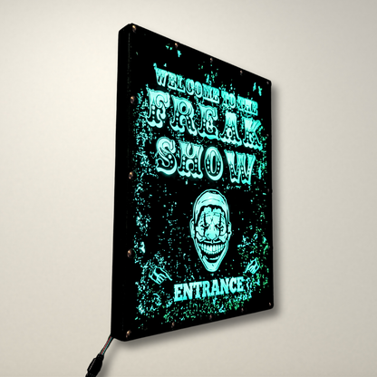 Welcome to the Freakshow  LED Lightbox Large
