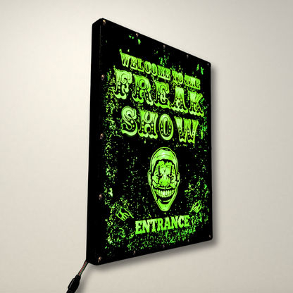 Welcome to the Freakshow  LED Lightbox Large