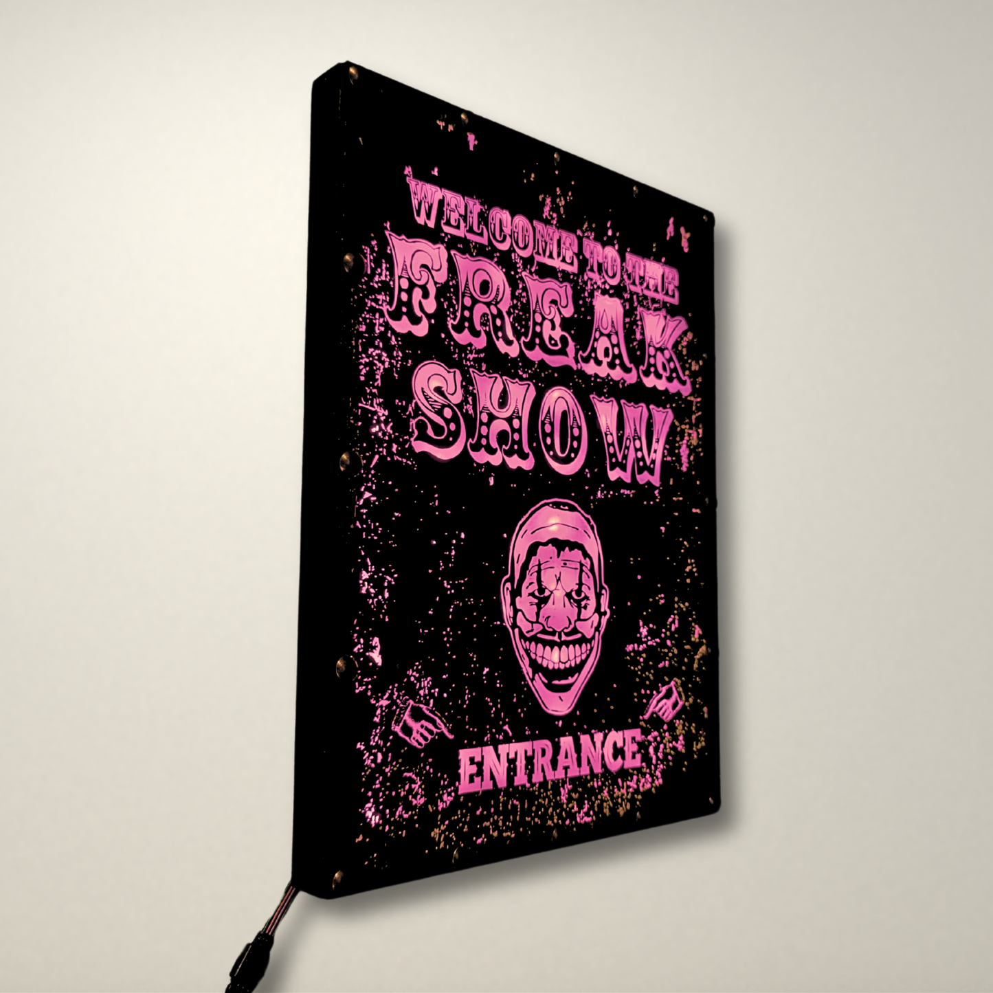 Welcome to the Freakshow  LED Lightbox Large