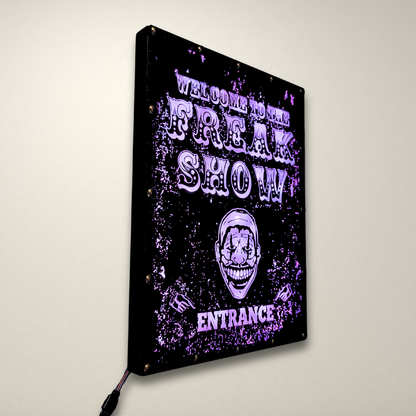 Welcome to the Freakshow  LED Lightbox Large