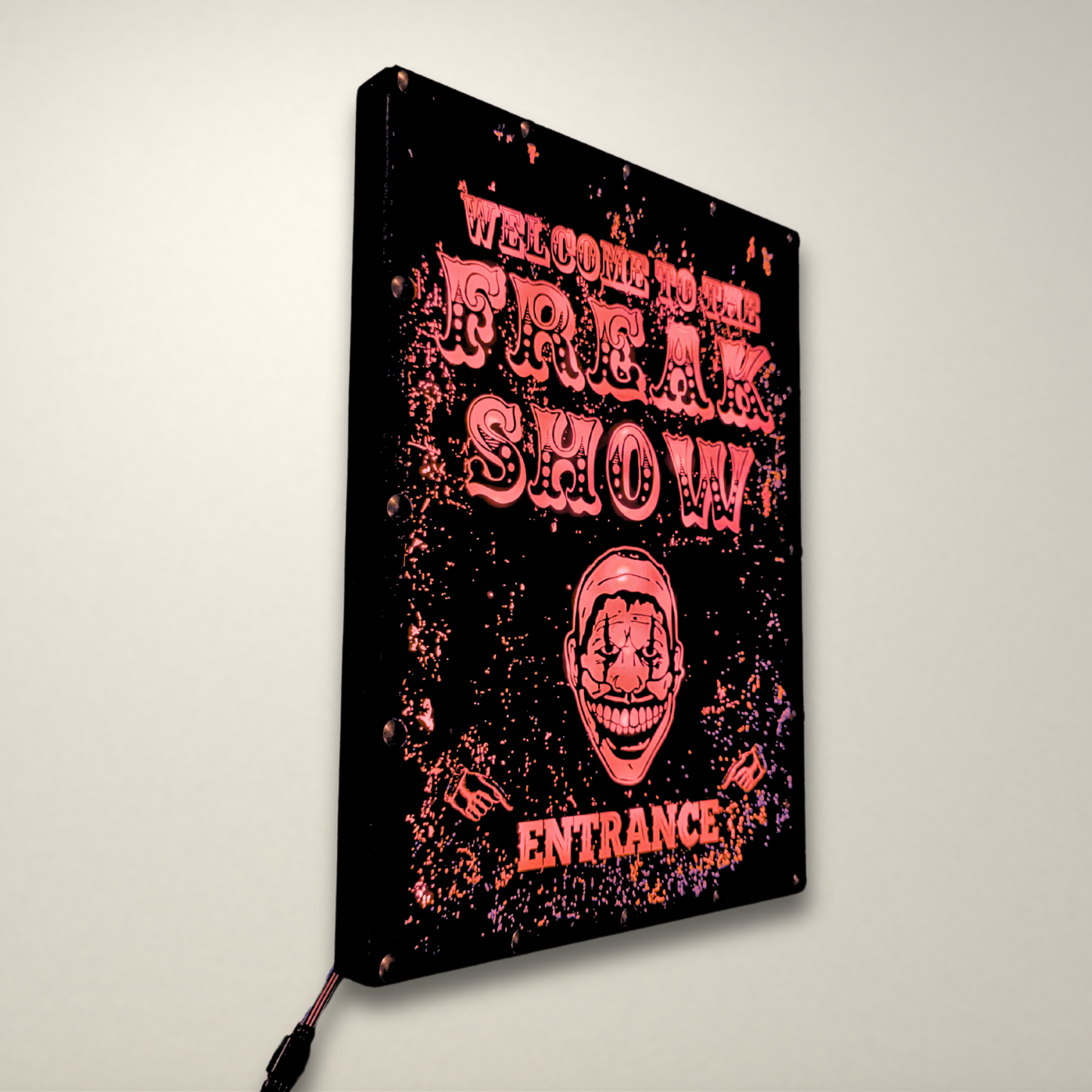 Welcome to the Freakshow  LED Lightbox Large